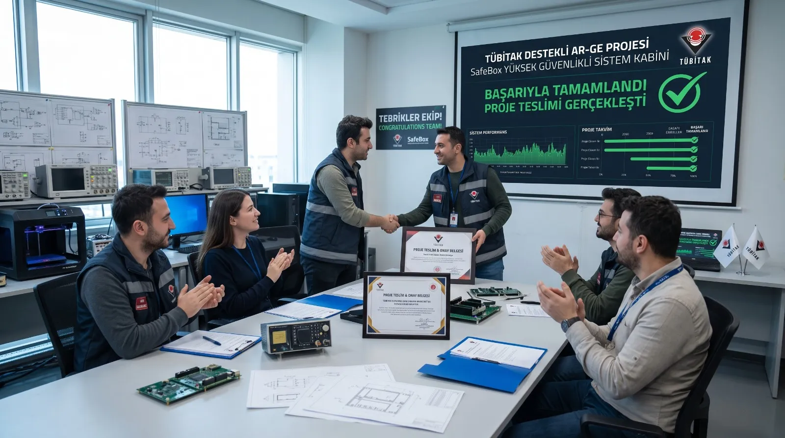 TÜBİTAK destekli SafeBox projesinin teslim toplantısı
